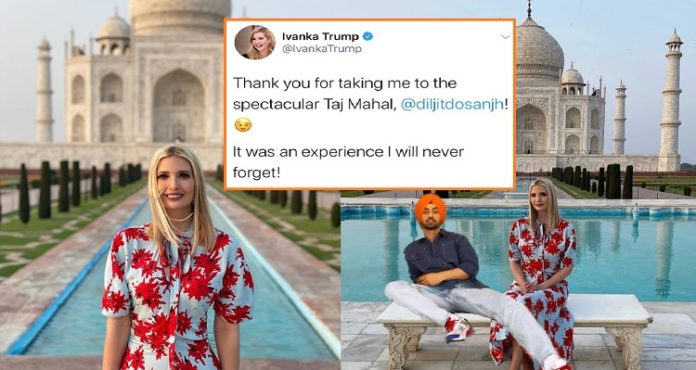 Ivanka Trump Diljit Dosanjh Tweet , Taj Mahal Visit , India Tourism Ivanka Trump Diljit Dosanjh Tweet , Taj Mahal Visit , India Tourism