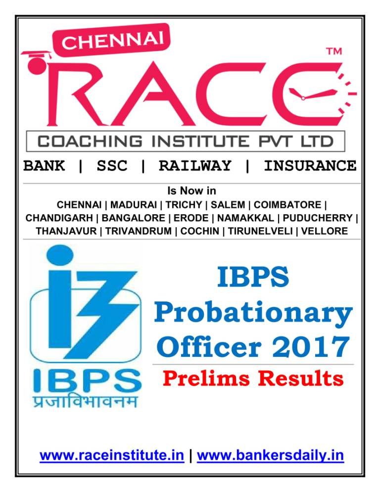 IBPS PO PRELIMS 2017 RESULT - FINAL 2-01