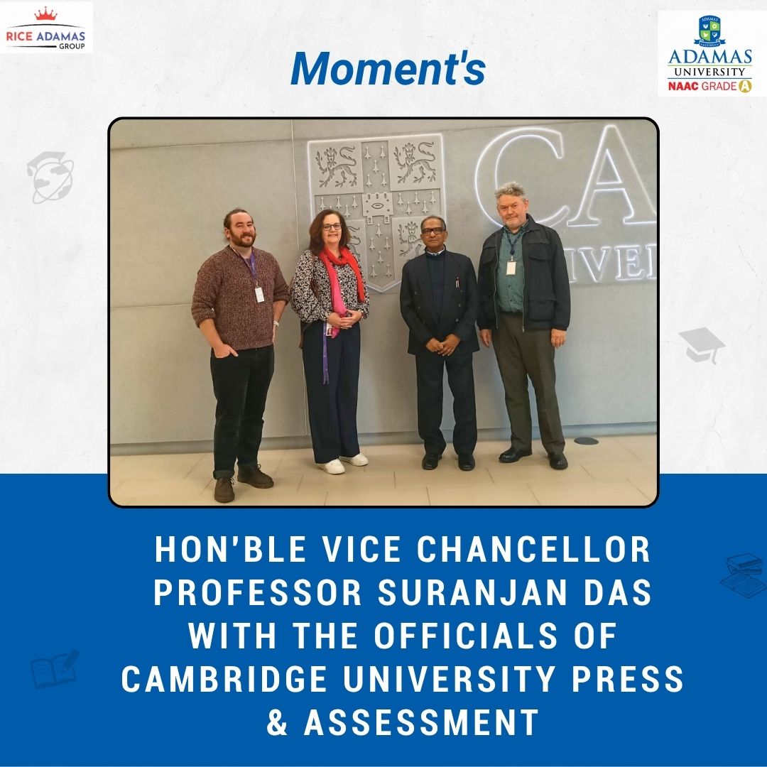 Hon’ble Vice Chancellor Professor Suranjan Das with the officials of Cambridge University Press & Assessment