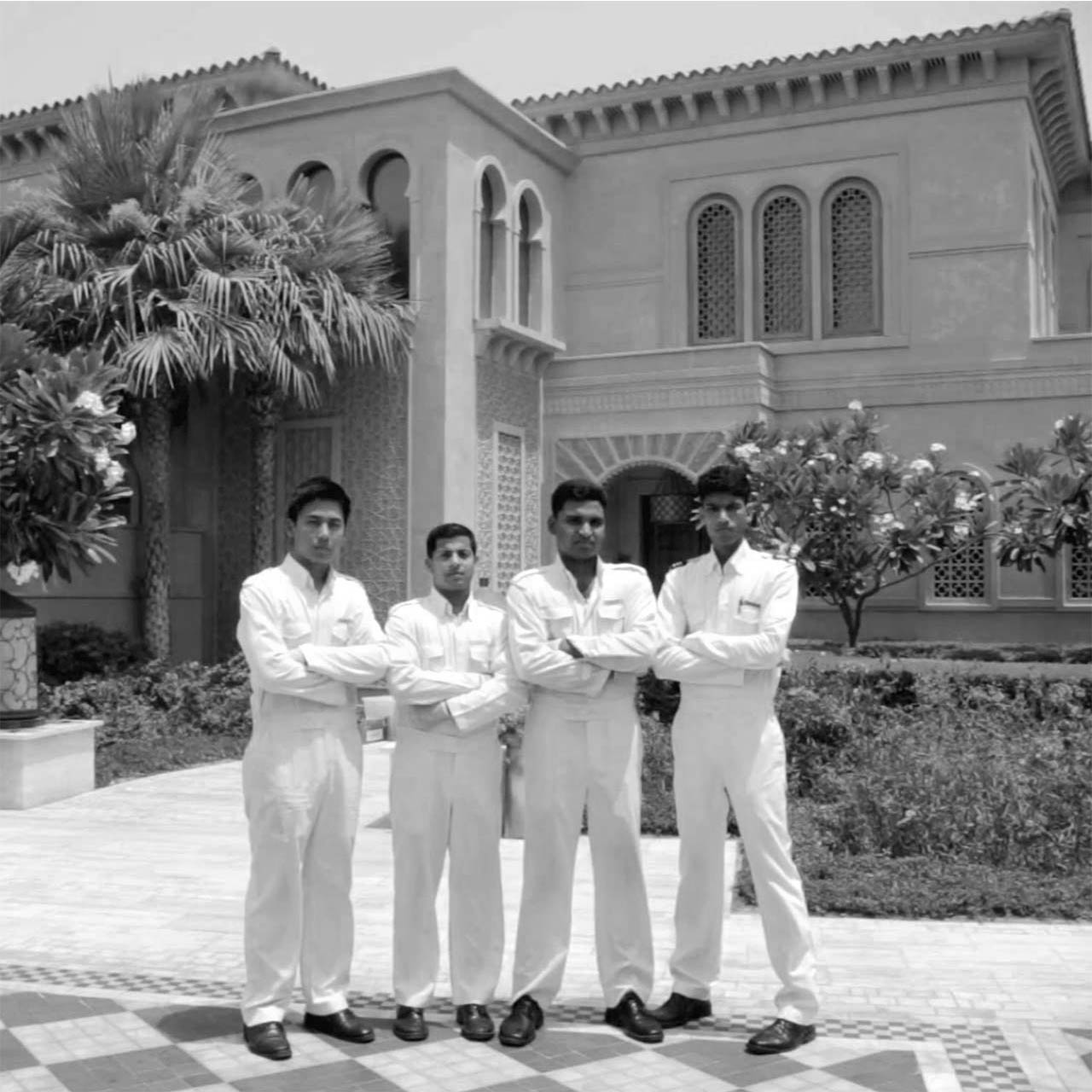infront of hotel