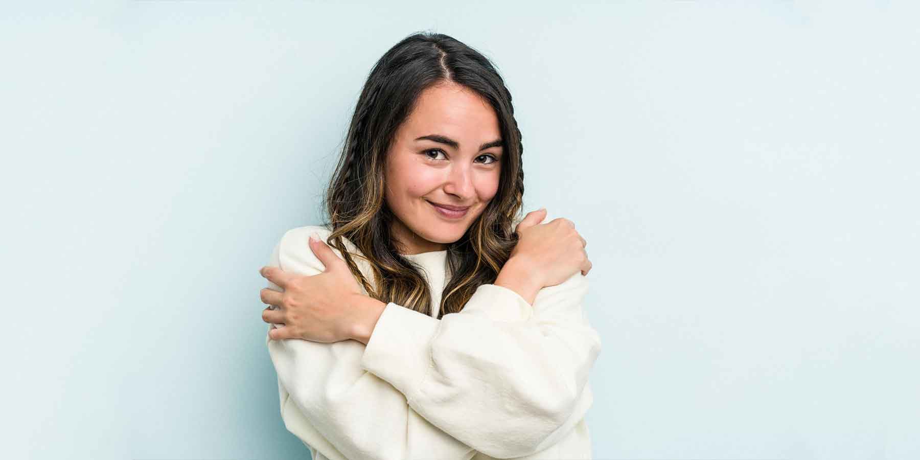 Calm and relaxed state after butterfly hug practice