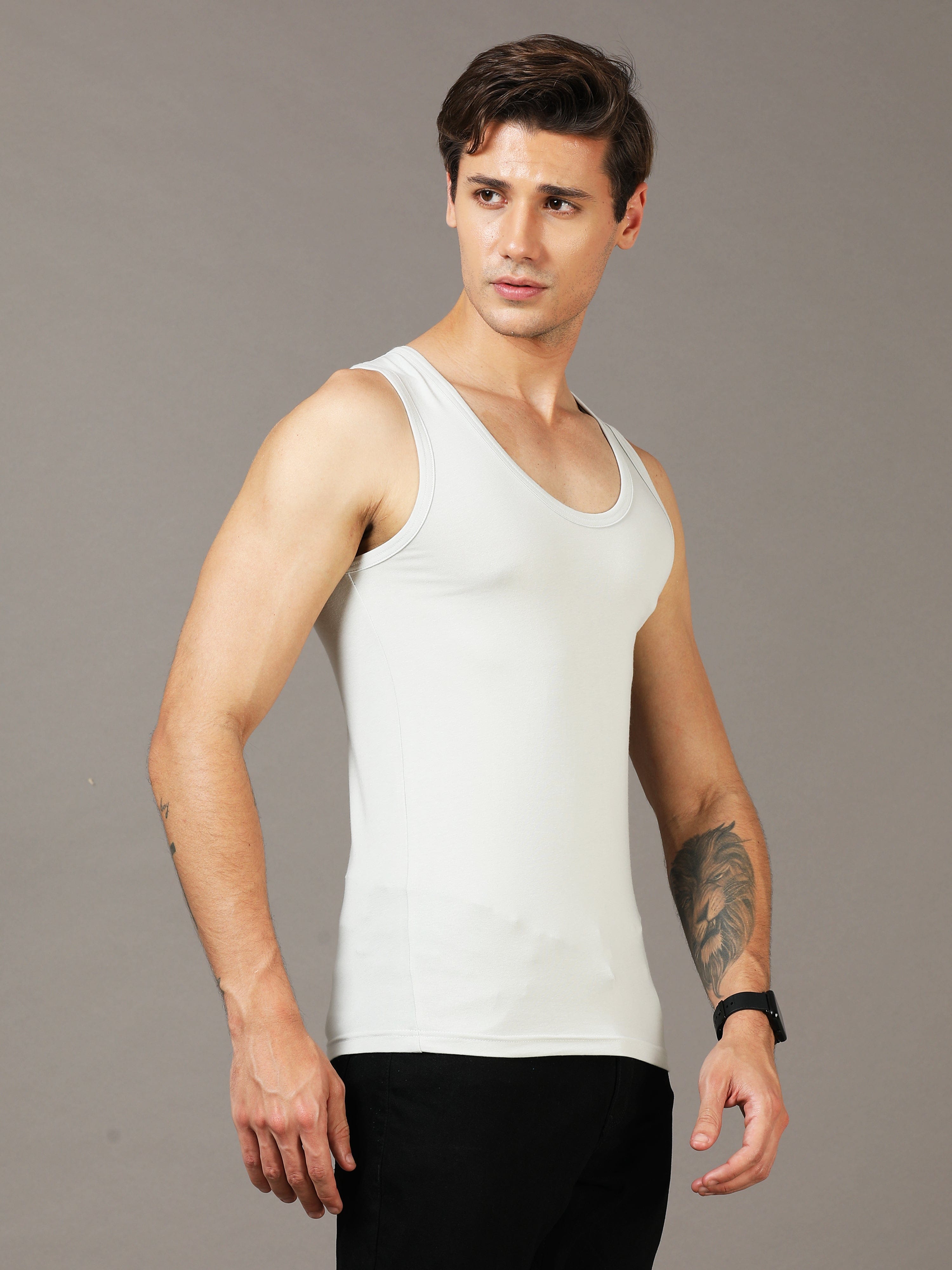 Men's Vest-L / Shark Skin