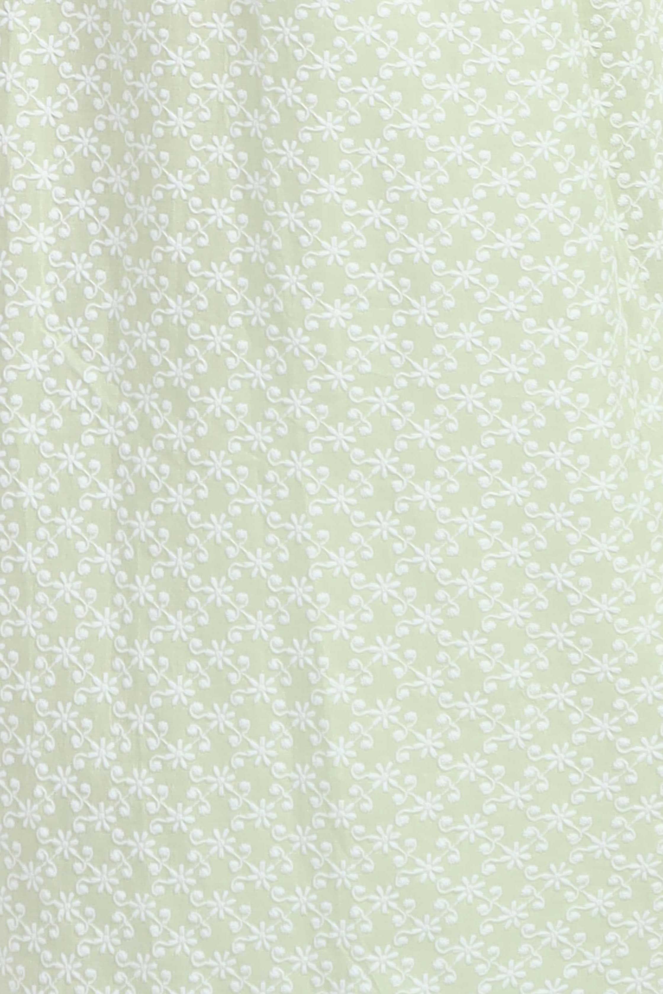 Mint Green Chikankari Elena-XL
