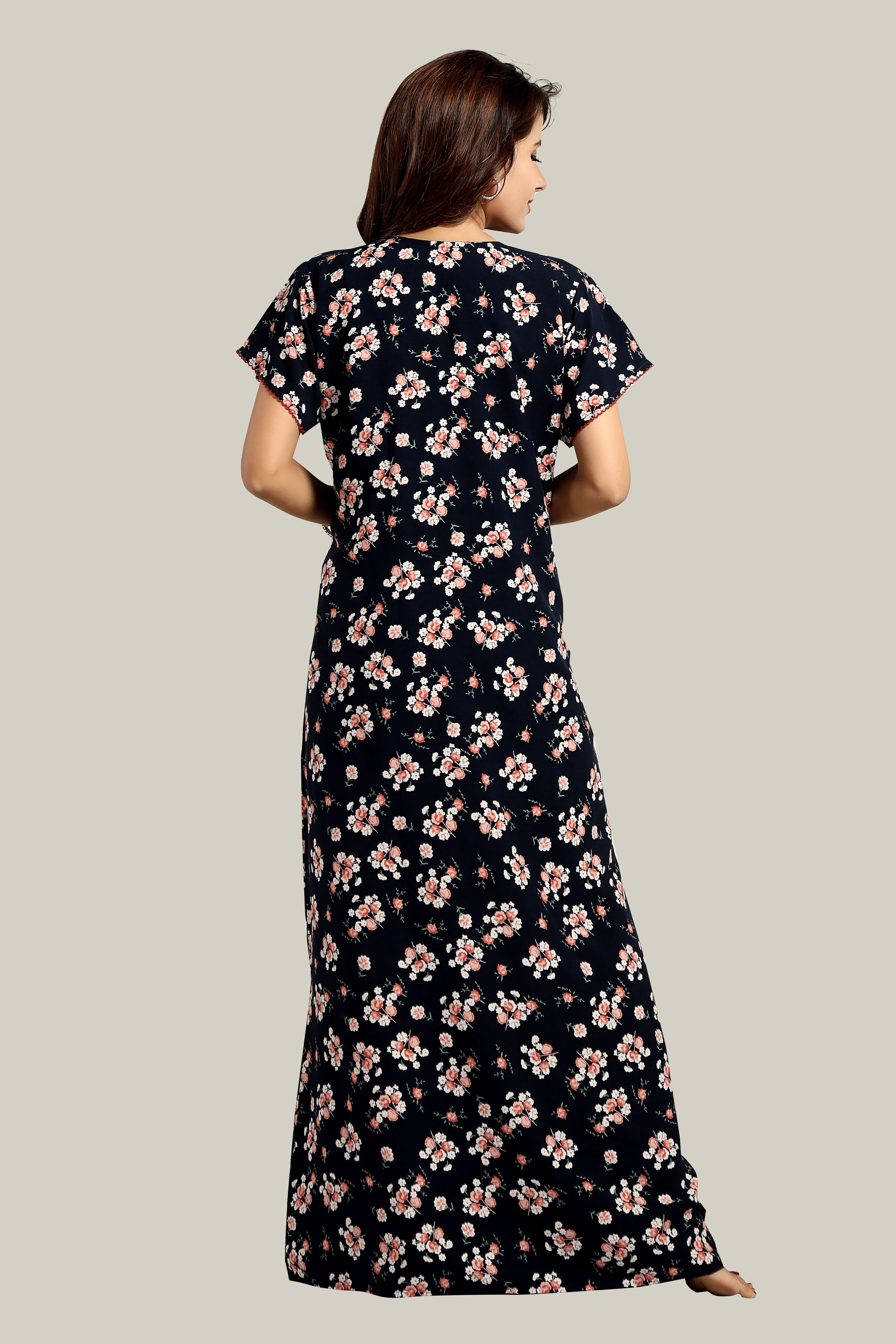 Navy Blue Reyon Dia-XL
