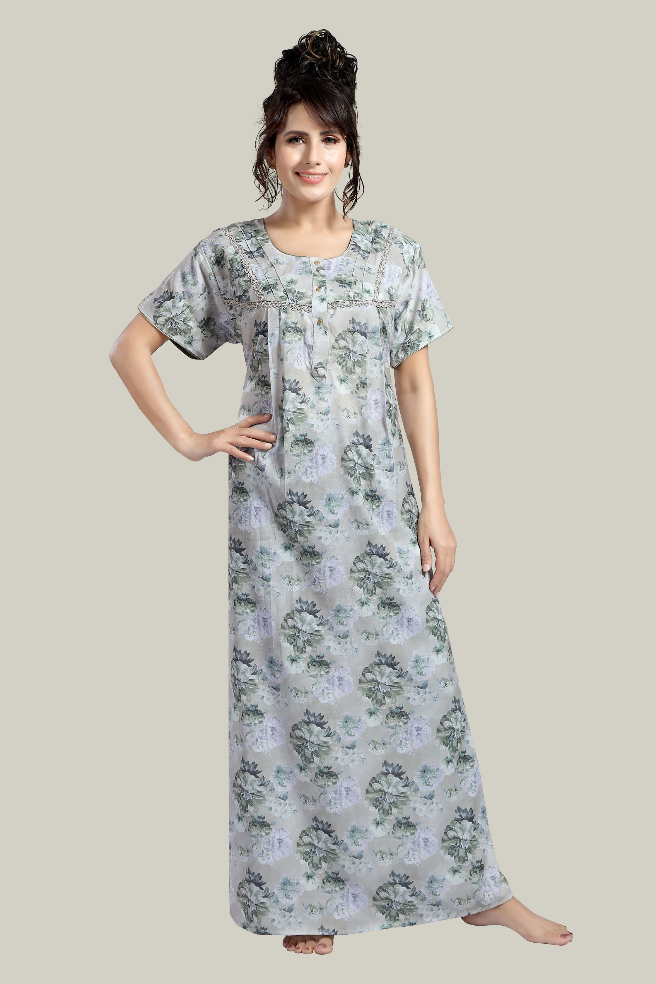 Digital Pearl Grey Reyon Anchal-M