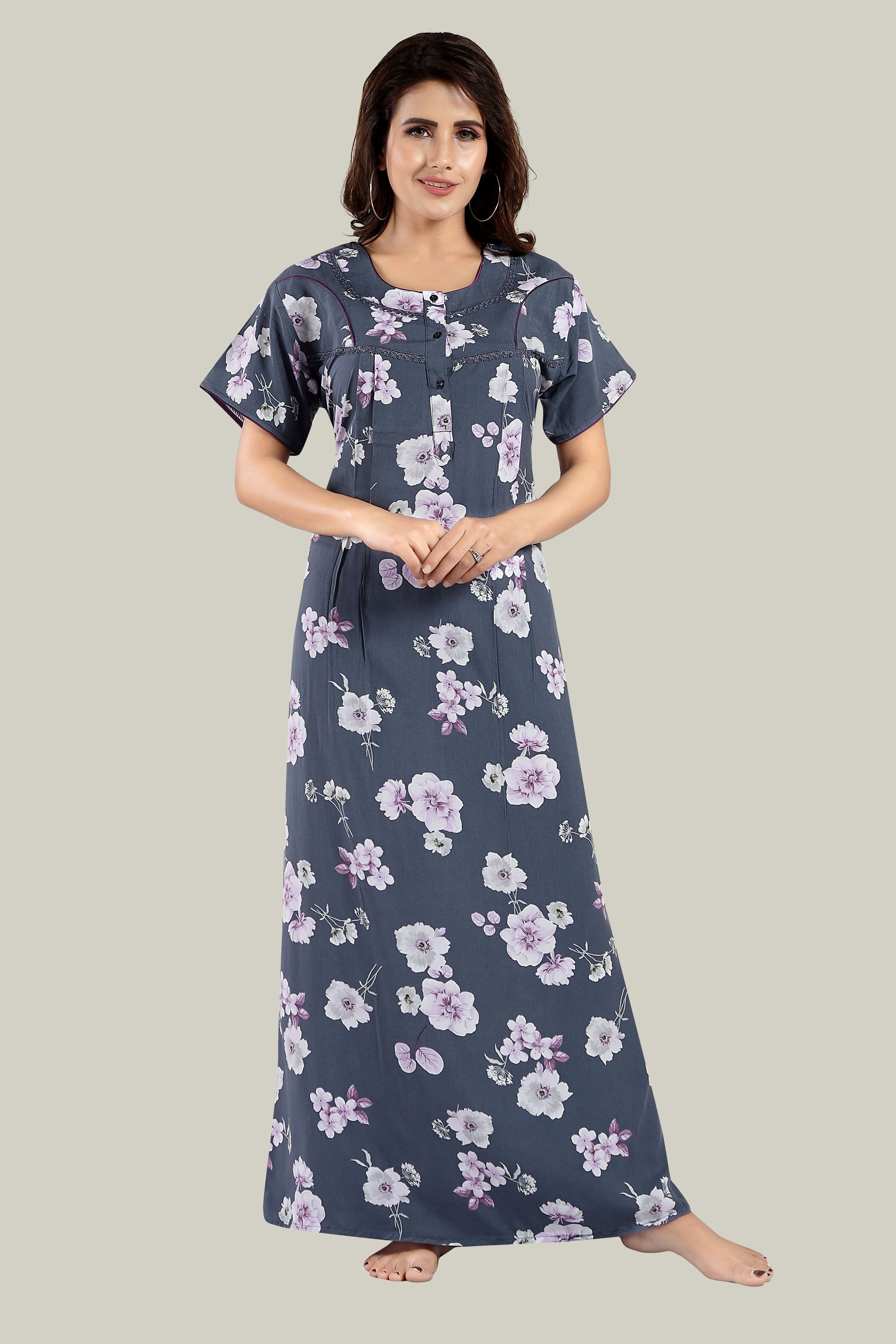 Grape Blue Reyon Riya-L
