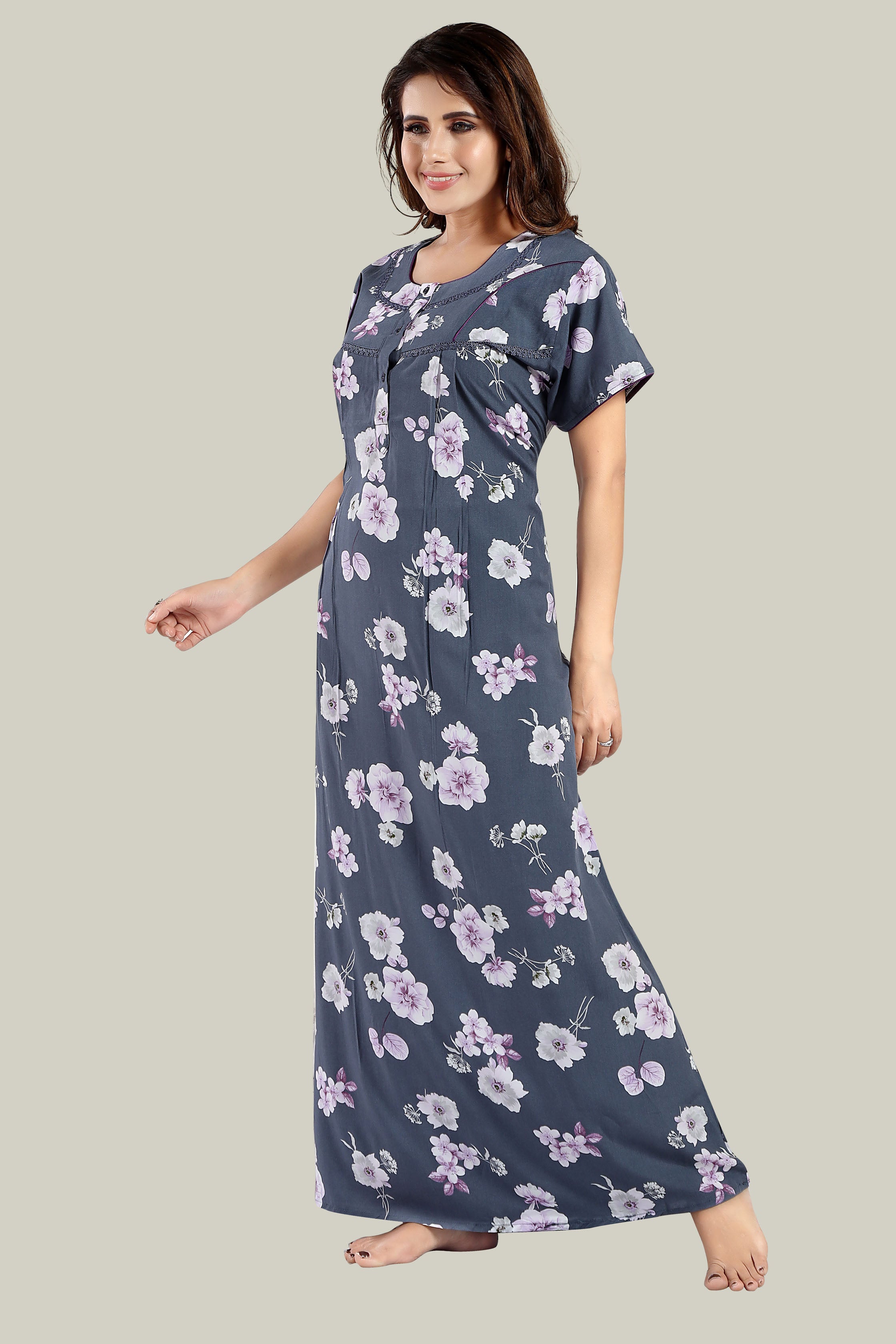 Grape Blue Reyon Riya-L