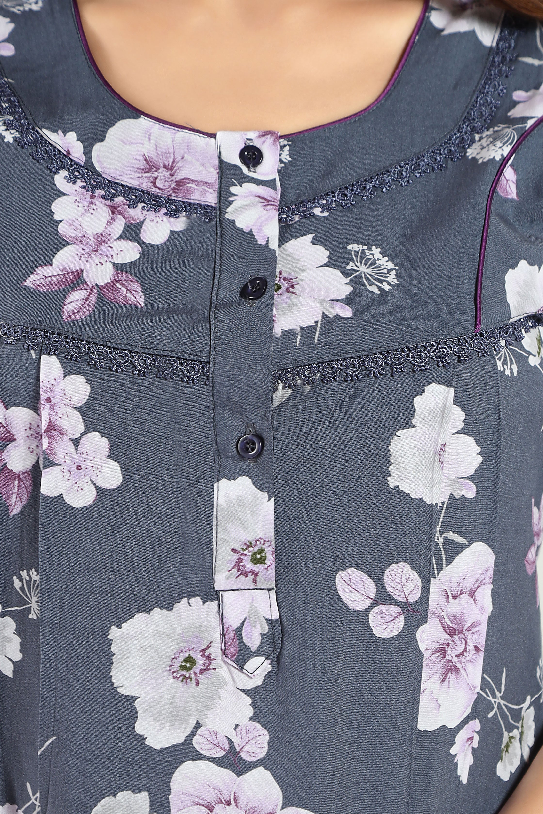 Grape Blue Reyon Riya-L