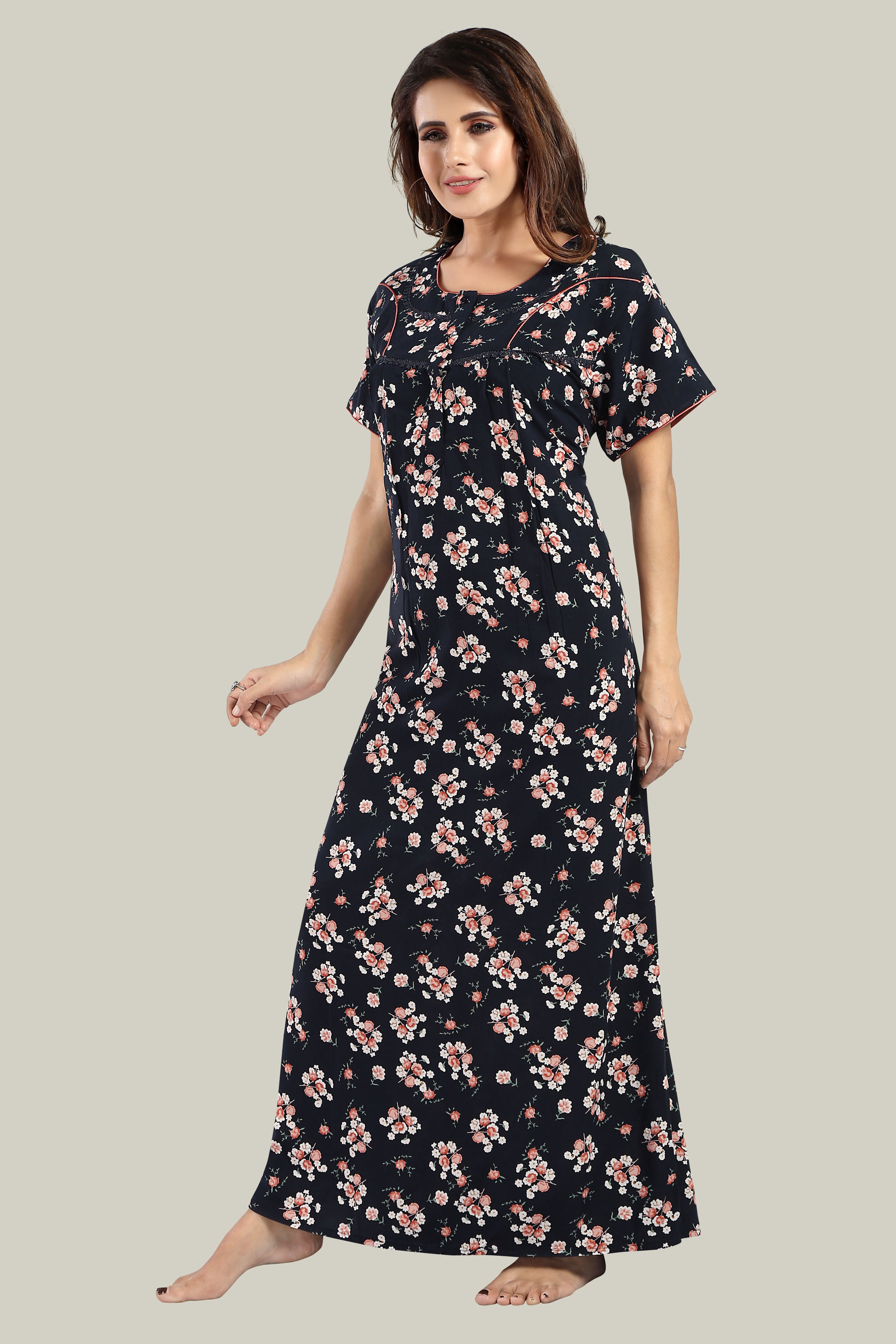 Navy Blue Reyon Sahana-2XL