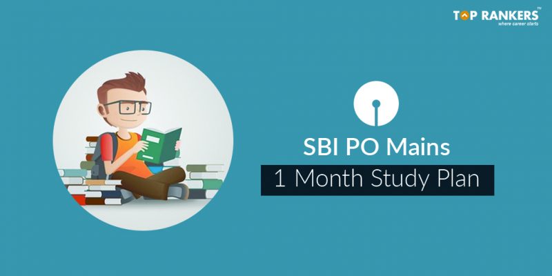 SBI PO Mains One Month Study Plan