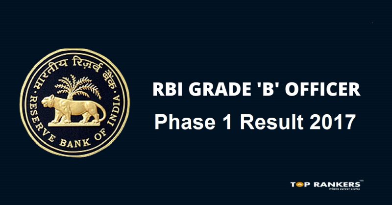 RBI Grade B Result 2017