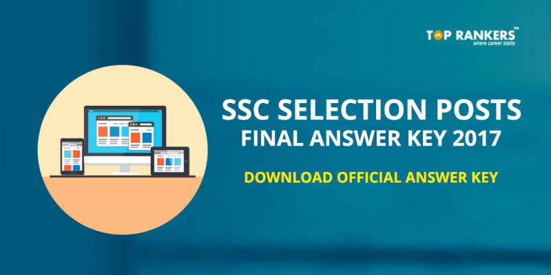 SSC Selection Posts Final Answer key 2017