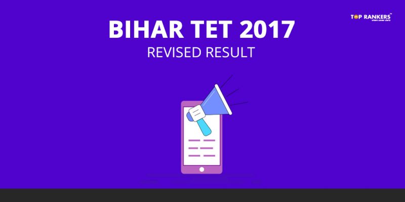 Bihar TET Result 2017 - Revised Result Declared