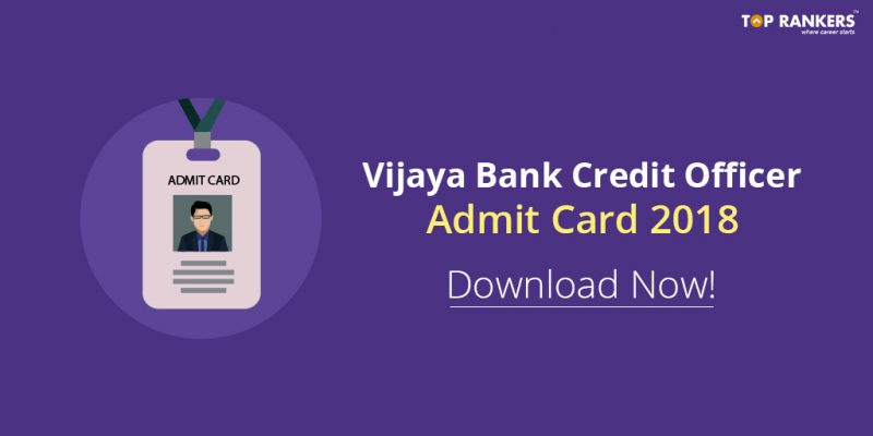 Vijaya Bank Admit Card 2018