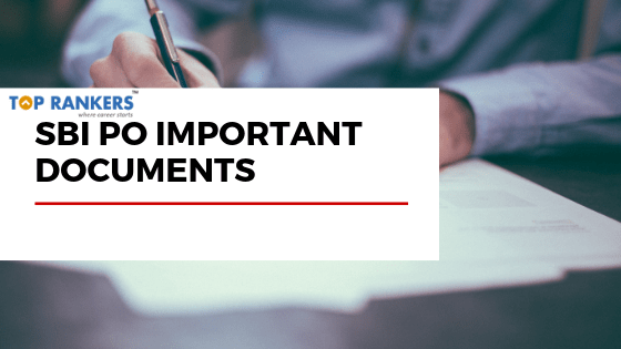 sbi po important documents