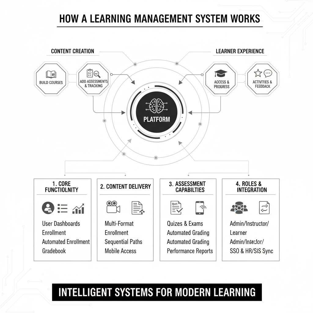 How a learning management system works