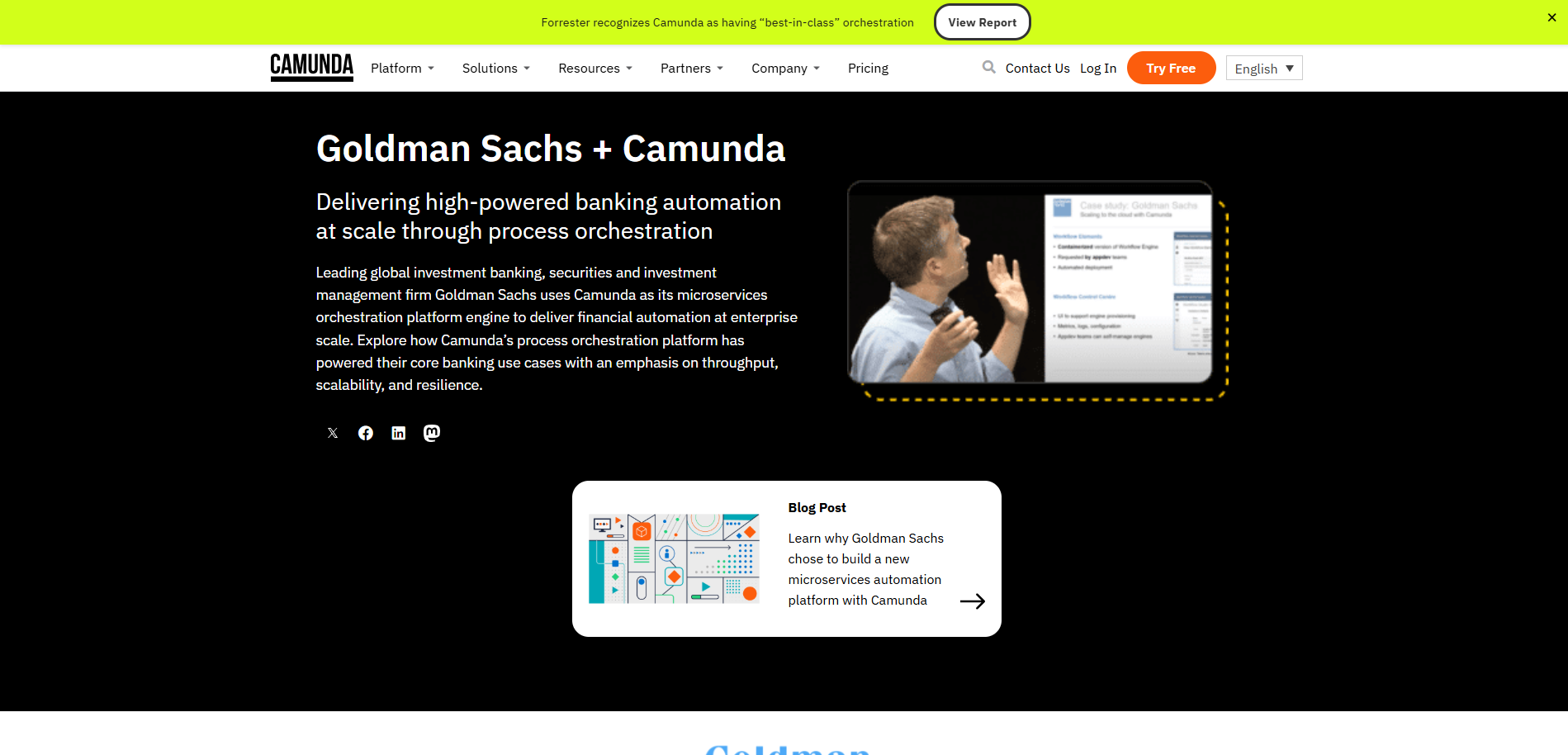 Goldman Sachs employss automated