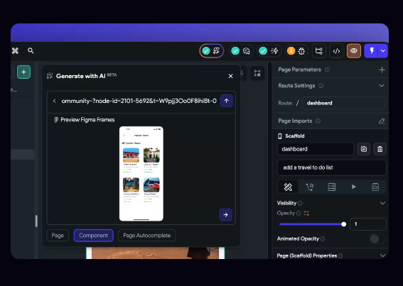 FlutterFlow AI Import from Figma