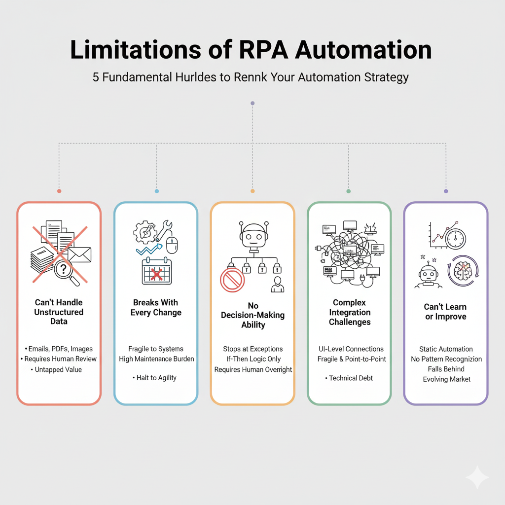 Limitations of RPA Automation