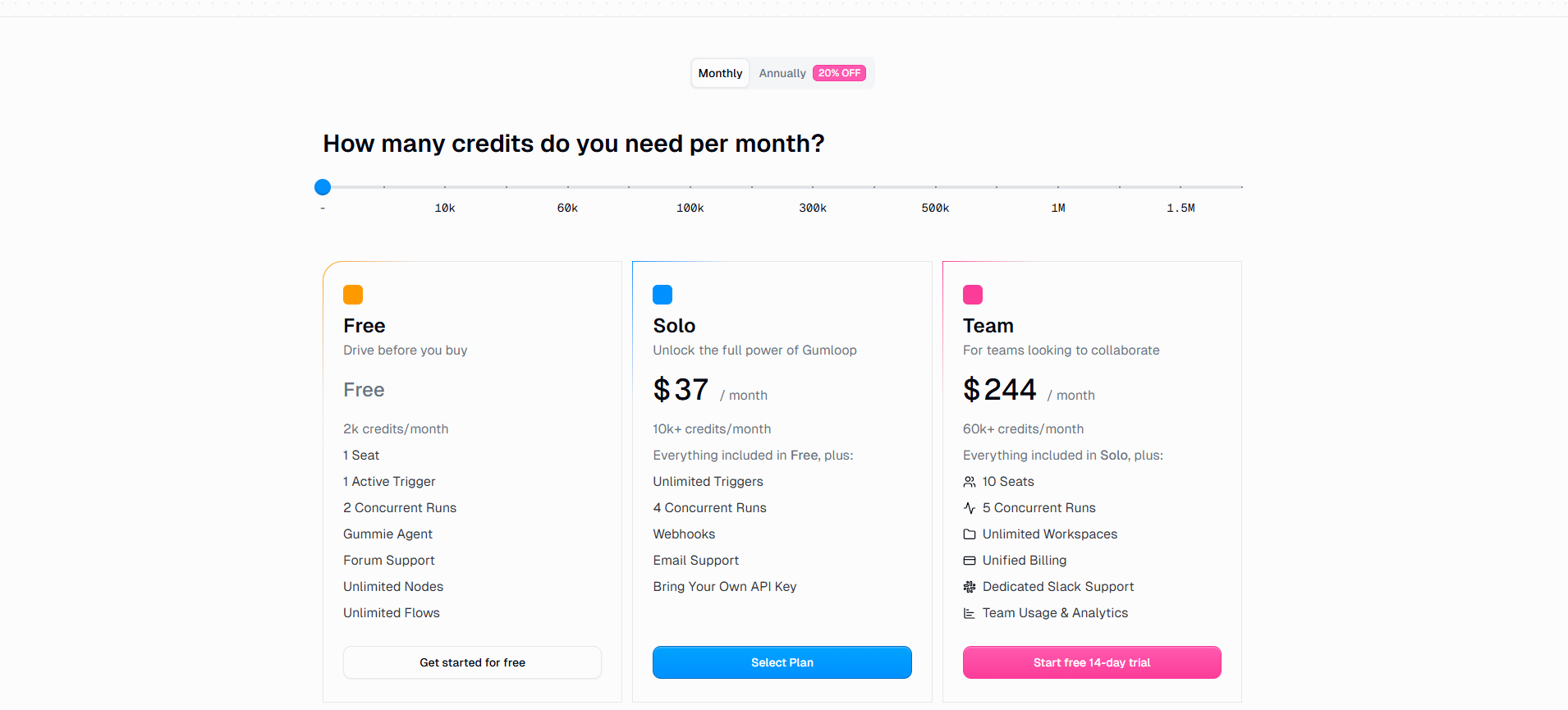 Gumloop Pricing