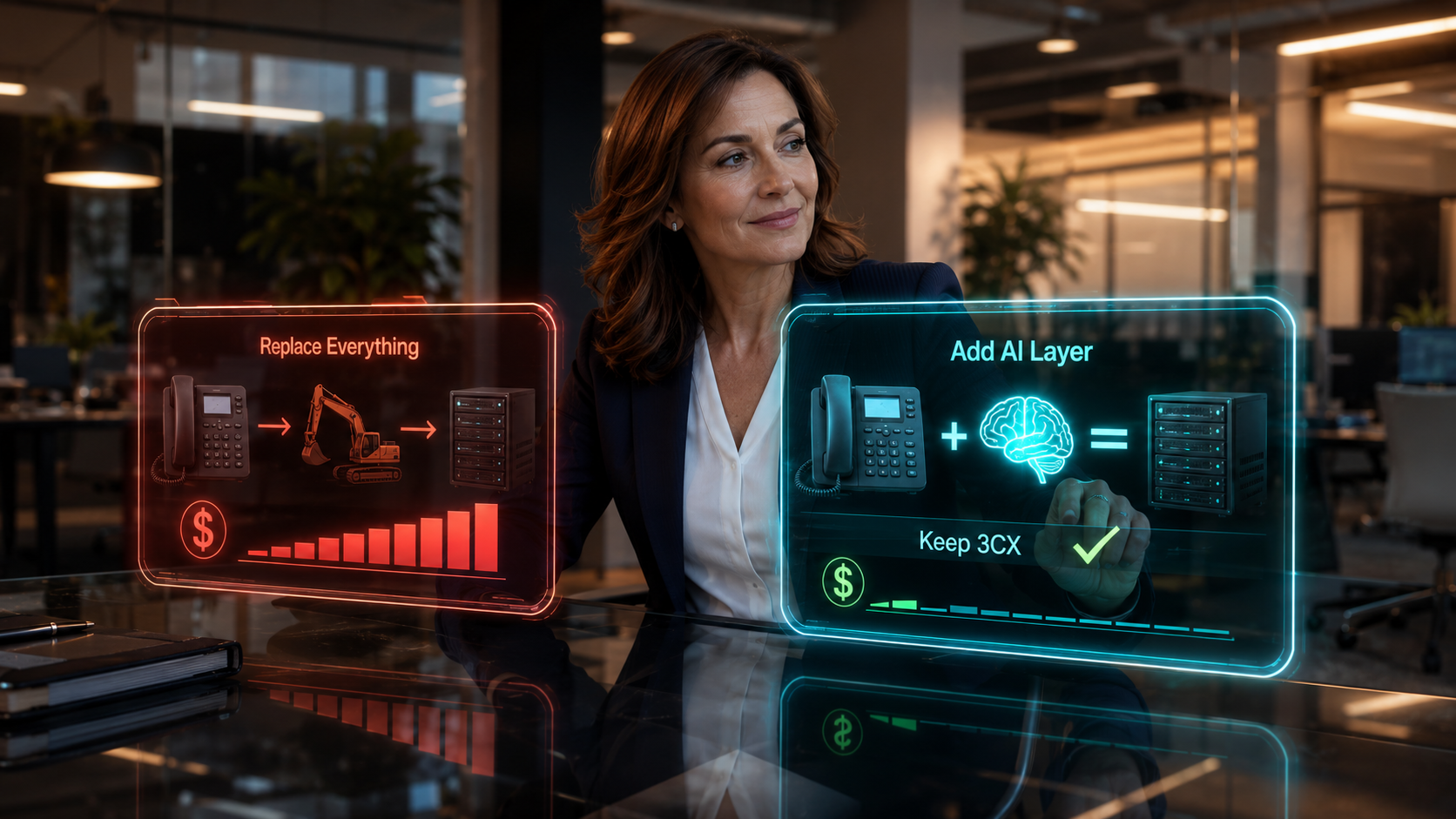 Add Voice AI to 3CX Phone System