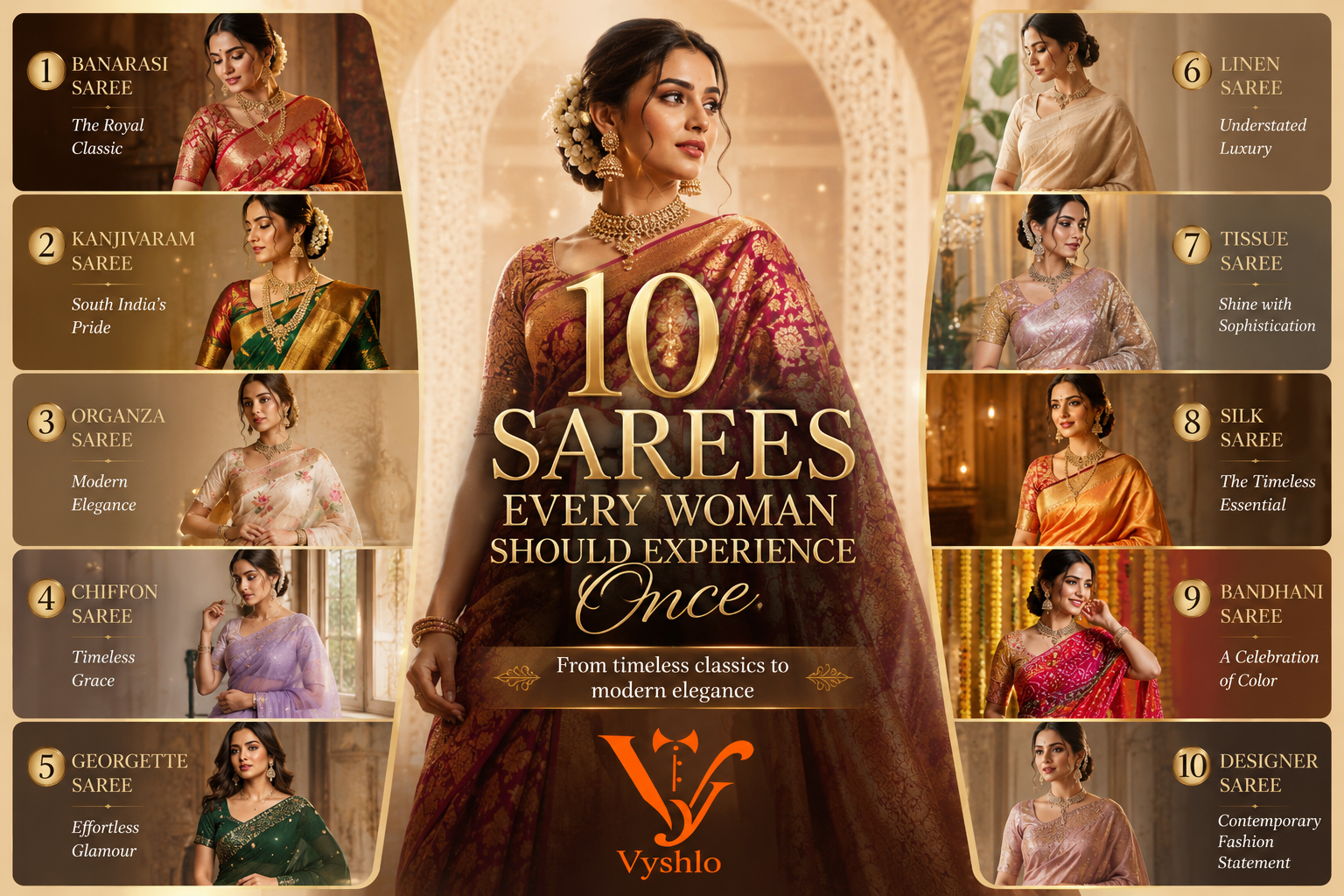 10 Types of Sarees Every Woman Should Try Once